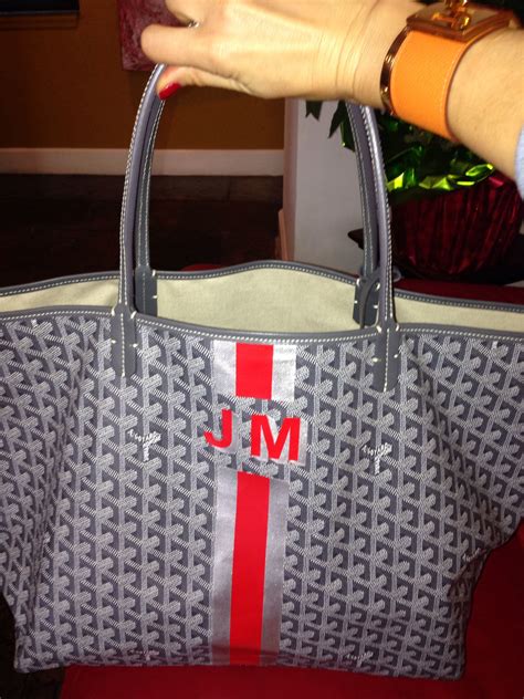 personalized Goyard tote